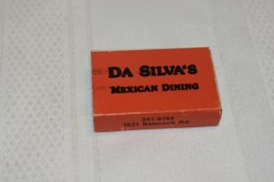 Da Silva's Mexican Dining San Antonio Texas Matchbox