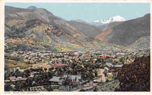 Manitou Panorama Colorado 1910c Phostint postcard