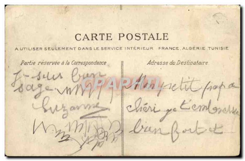 Old Postcard Paris Tuileries Garden