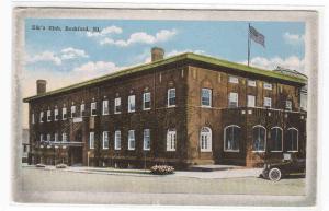 Elks Club Rockford Illinois 1920s postcard