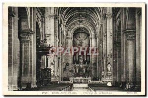 Old Postcard Sainte Anne d & # 39Auray Interior of the Basilica Organ