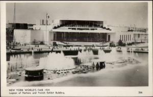 1939-40 New York City NY World's Fair Real Photo Postcard FRENCH EXHIBIT