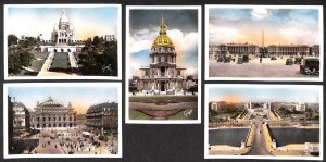 France Paris lot of 5 semi-modern real photo postcards