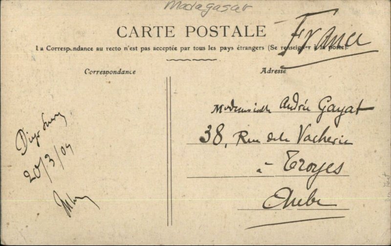 Madagascar Diego-Suarez Antisiranana Arc de Triomphe Used Postcard