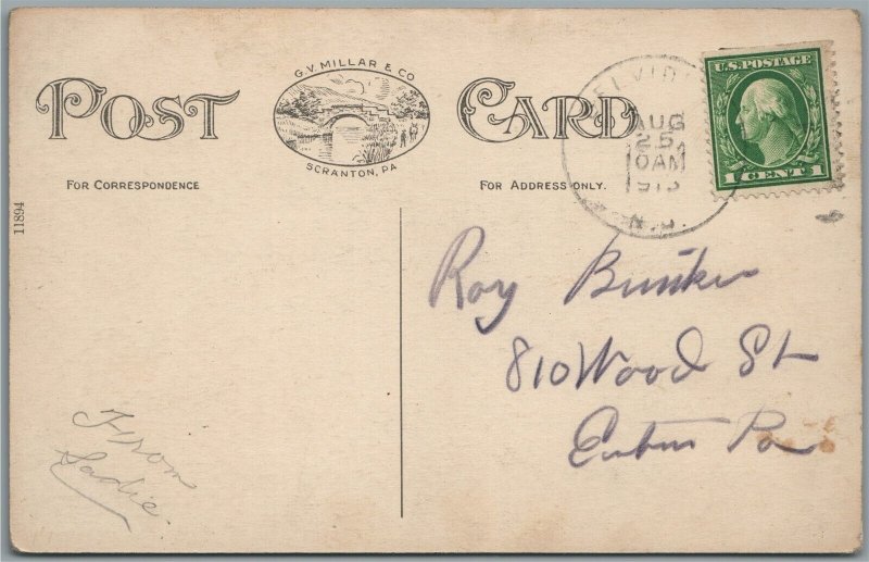 BELVIDERE NJ PEQUEST CREEK ANTIQUE POSTCARD