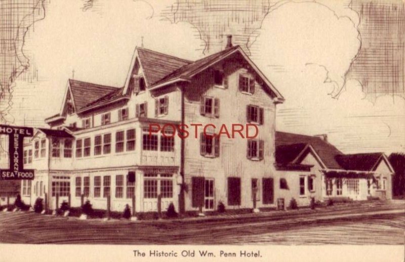 WM. PENN HOTEL on U.S. Route 202 GWYNEDD, PA. Just a Real Place to Dine