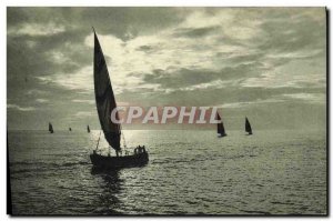 Postcard Old fishing boat