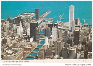 Illinois Chicago Birds Eye View Of Chicago Skyline