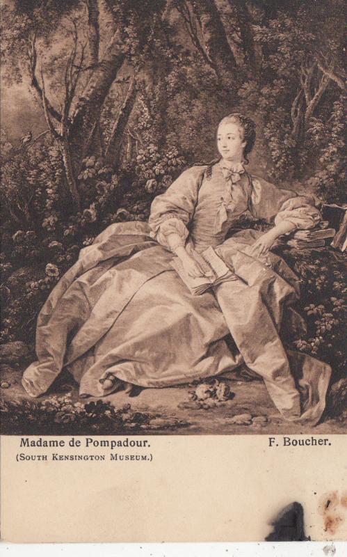 BF18152 madame de pompadour f coucher painting art front/back image