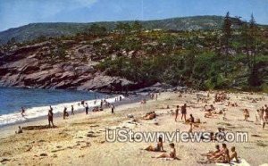 Sand Beach, Bar Harbor - Acadia National Park, Maine ME Postcard