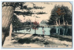 c1910 Park of Nakamura at Nagoya Japan River View Antique Unposted Postcard