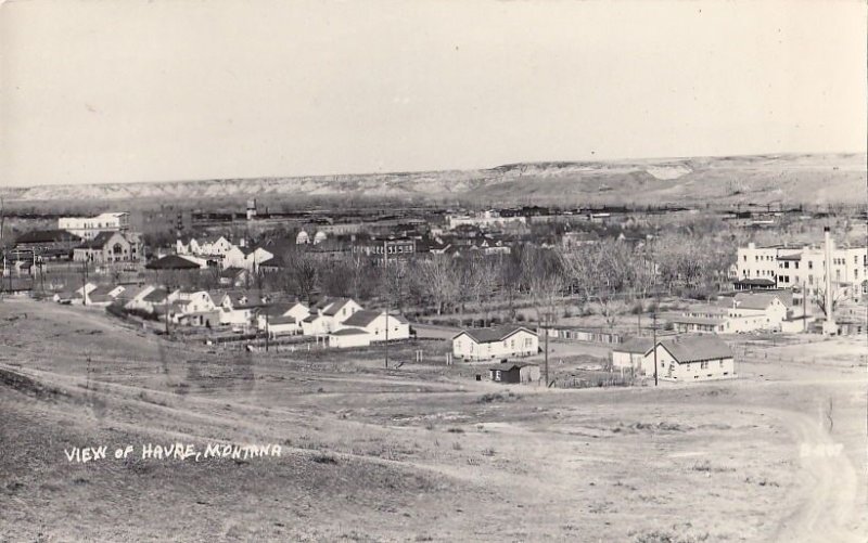 Postcard RPPC View of Havre Montana MT