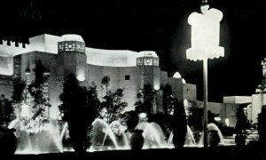 Night View - Court of The Moon World's Fair, Phantom Arches, California P8