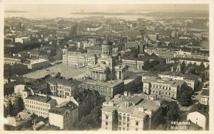 RPPC Postcard; Birdseye View Helsinki Finland No.577 Showing Russian Church