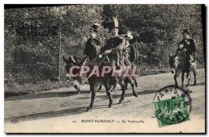 Old Postcard Donkey Mule Montmorency Out and about