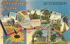 KS, Hutchinson, Kansas, Large Letter, No. 72666