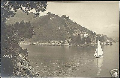 italy, PARAGGI, Panorama, Sailing Boat (1910s) RPPC