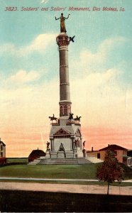 Iowa Des Moines Soldiers and Sailors Monument 1914