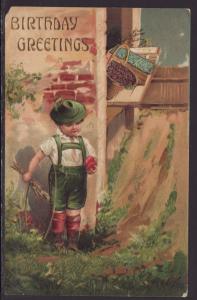 Birthday Greetings,Boy Postcard BIN