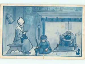 Divided-Back CHILDREN SCENE Great Postcard AA5470