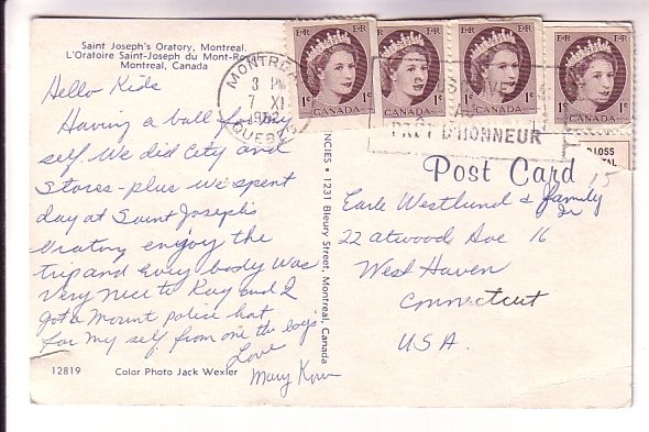 People Saint Joseph's Oratory, Montreal, Quebec,  Used 1962