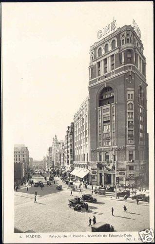 spain MADRID Cine Palacio de la Prensa, CINEMA 40s RPPC