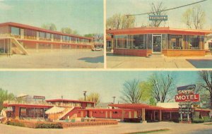 FT SMITH Arkansas AR  SANDS MOTEL & RESTAURANT~Lenis Zimmerman ROADSIDE Postcard