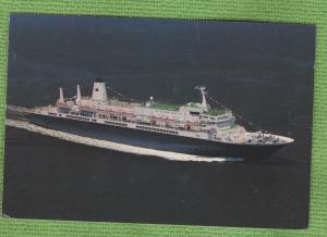 Cruise Ship Postcard Holland America Advertising Ocean Liner Nieuw Amsterdam