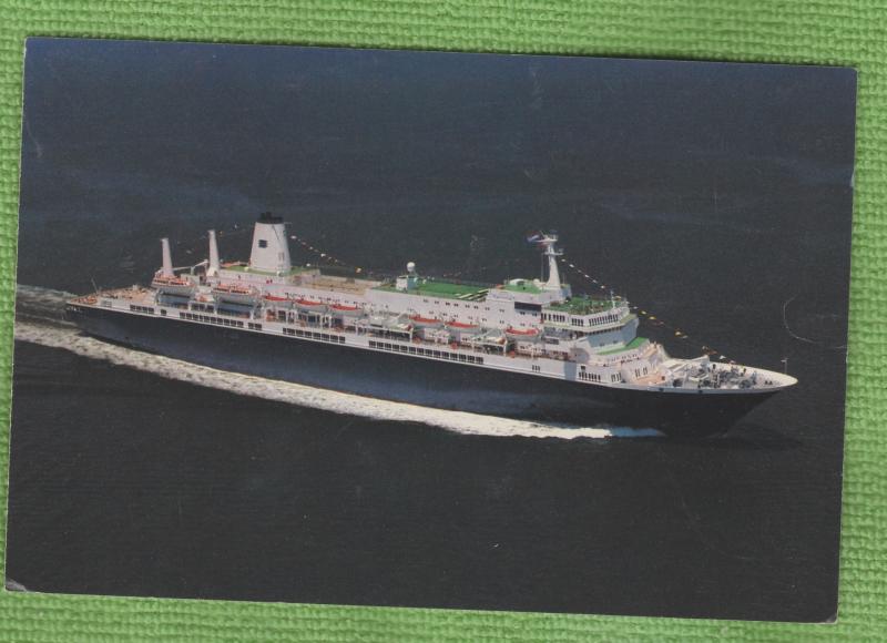 Cruise Ship Postcard Holland America Advertising Ocean Liner Nieuw Amsterdam