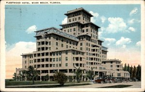 Miami Beach Florida Fleetwood Hotel c1900-20s Vintage Postcard