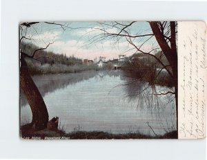 Postcard Housatonic River, Lee, Massachusetts