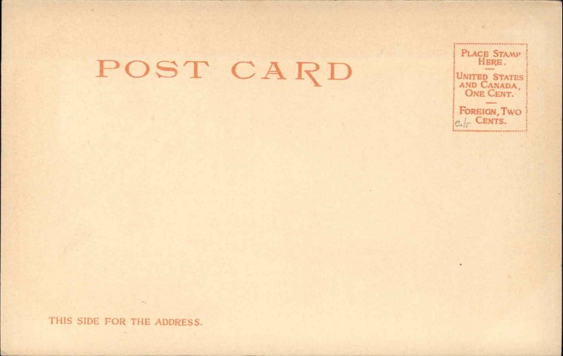 Biloxi MS Lighthouse Shell Road #5825 c1901 Detroit Publishing Postcard