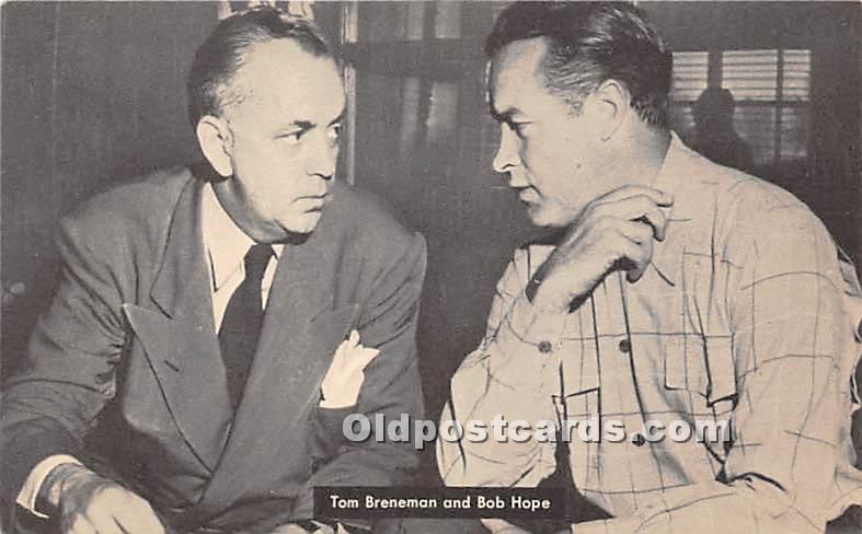 Tom Breneman and Bob Hope American Broadcasting Company Famous People Unused 