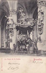 Belgium Brussells La Chaire de Sainte Gudule 1904