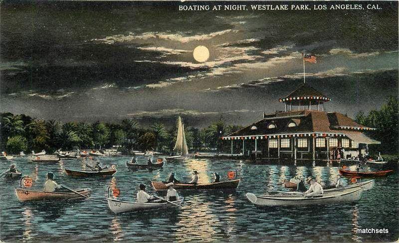 Boating Night, Westlake Park TEICH LOS ANGELES, CALIFORNIA Western Canoes 1210