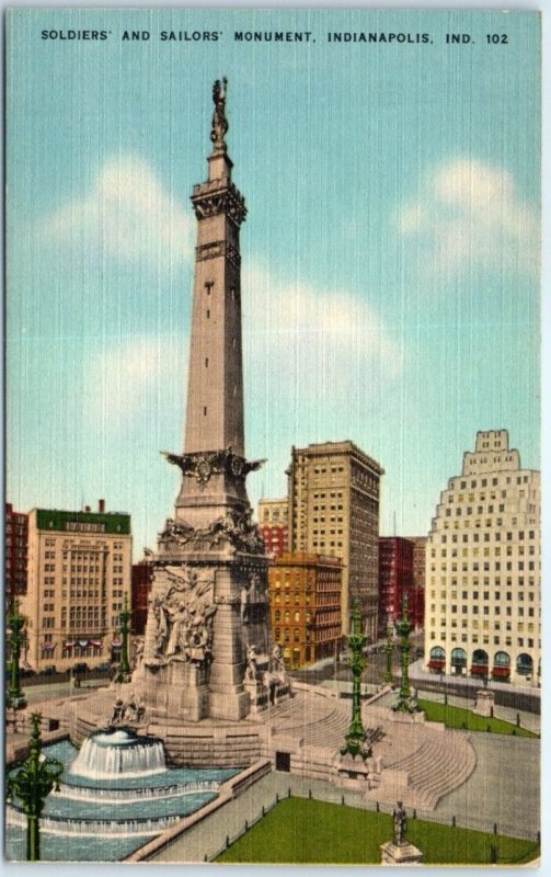 M-100656 Soldiers' and Sailors' Monument Indianapolis Indiana USA