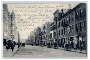 1908 Merrimack Street View Buildings Haverhill Massachusetts MA Antique Postcard 