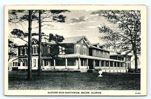 MACON, IL Illinois ~ EASTERN STAR SANITARIUM  c1940s Curt Teich Linen Postcard