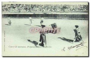 Old Postcard Bullfight Bullfight Preparation with banderillas