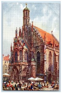 c1910 Nurnberg Frauenkirche Nuremberg Germany Oilette Tuck Art Postcard 