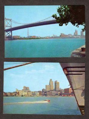 OH Lot 2 Skyline Maunee River TOLEDO OHIO Postcards