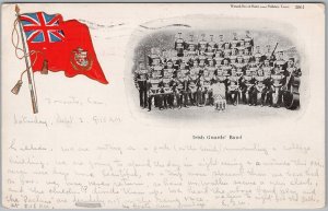 1905 Irish Guards' Band Postcard Toronto Canada Embossed Flag Warwick Bro's H83