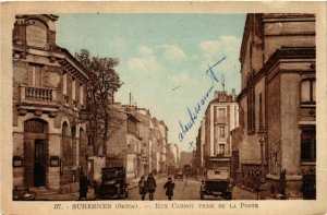 CPA SURESNES - Rue Carnot prise de la Poste (581633)