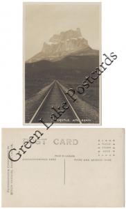 RPPC - Castle Mountain, Banff National Park, Alberta, Canada