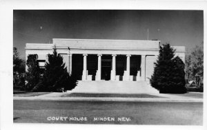 H86/ Minden Nevada RPPC Postcard c1950s Court House Building 188