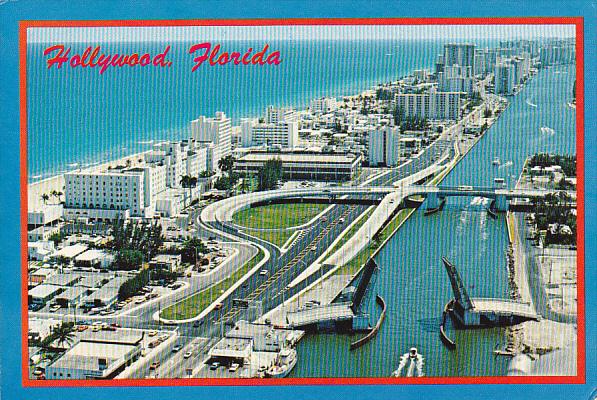 A1A Looking South Hollywood Beach Florida