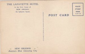 Louisiana New Orleans The Lafayette Hotel sk6550