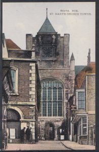 Sussex Postcard - Rye - St Mary's Church Tower    RS10436