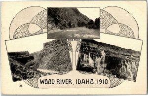 Wood River ID c1910 Oregon Trail Monument Expedition Vintage Postcard C51