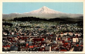 Oregon Portland Panorama From Portland Heights Showing Mt Hood